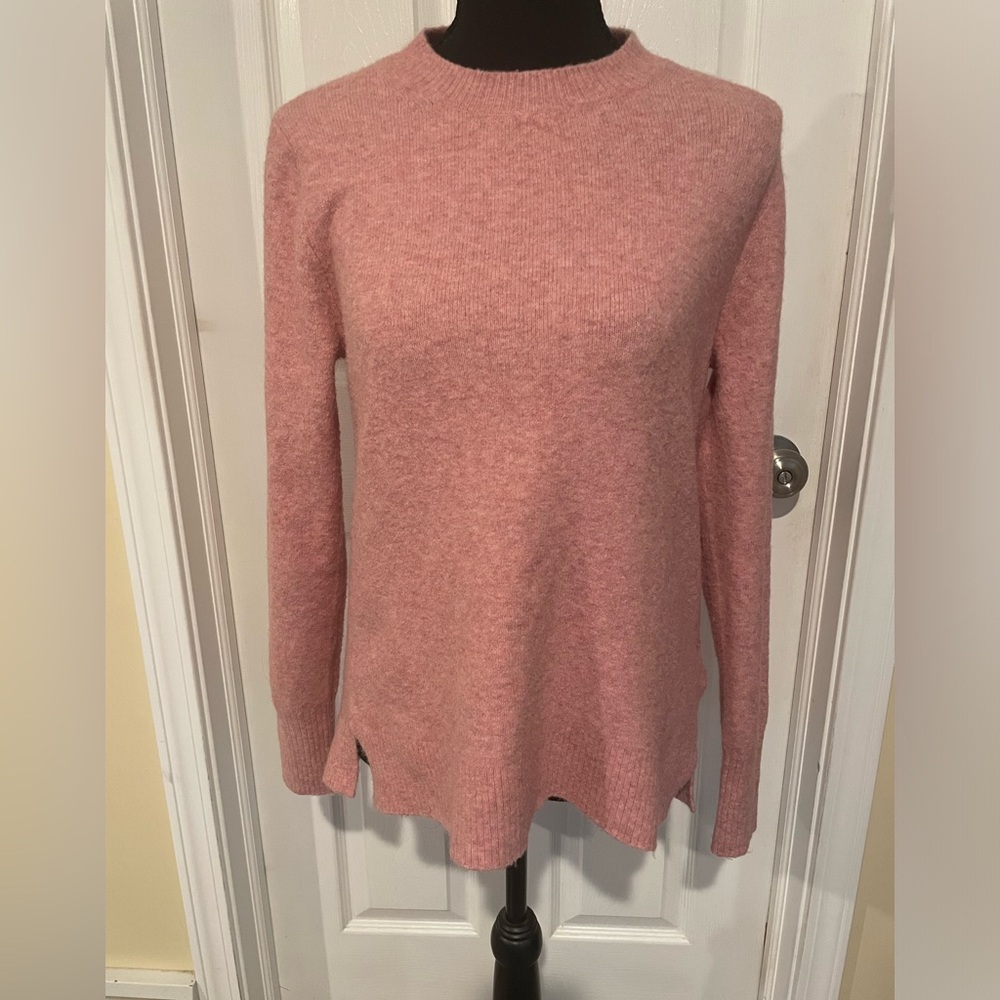J. Crew Soft Pink Crew Neck Sweater